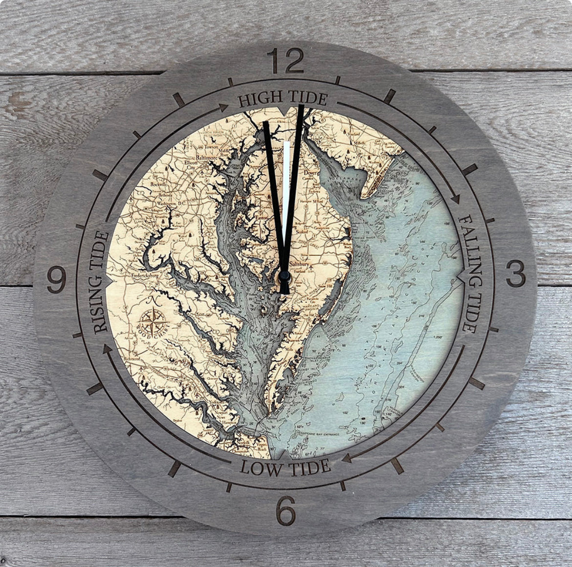 Chesapeake Bay Tide and Time Clock